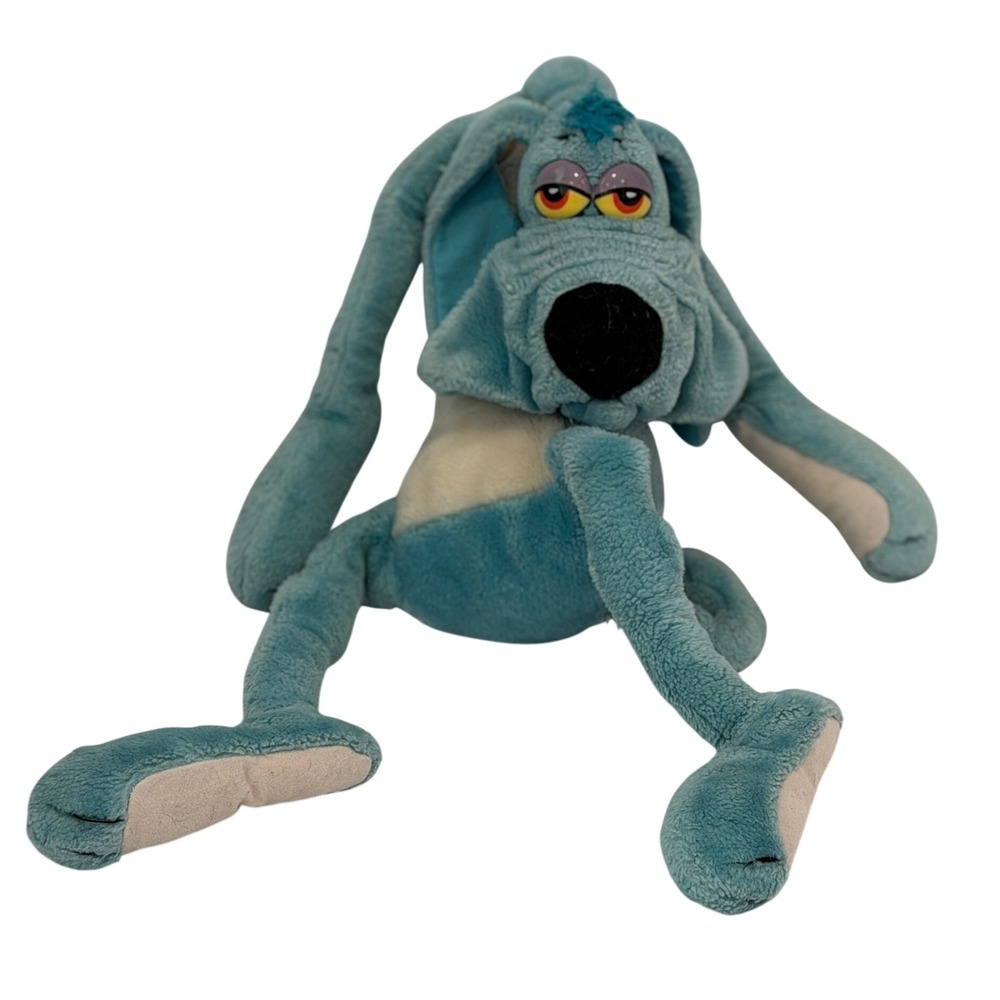 Vintage 1984 Dakin Blue Dog Plush Floppy Lanky Mendez Co Korea 24 Inch